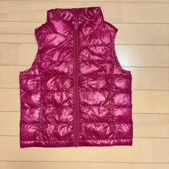 ユニクロ　ダウンベスト キッズ110cm ピンク