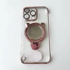 iPhone 15Pro Max用 ケース 金属 フレームレス ピンク