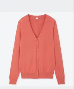 ユニクロ　UVカットスーピマコットンVネックカーディガン（長袖）