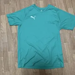 PUMA Vネック Tシャツ DRYCELL グリーン Lサイズのサムネイル
