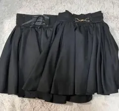 か*う様 INGNI ブラック　フレアスカート　2点セット