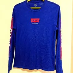本日限定価格　美品　Levi's 青 ロングスリーブカットソー　メンズ　S
