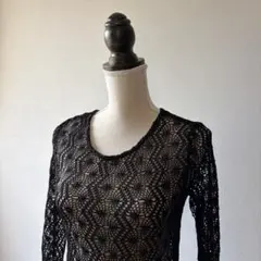ヴィンテージ レース クロシェ 刺繍 tops itimi - メルカリ