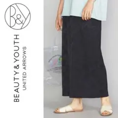 BEAUTY&YOUTH BY リーフジャカードIラインマキシスカート