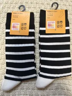 HEATTECH ストライプソックス 23-25cm