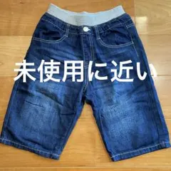 Navy ダークブルー ハーフパンツ 140cm キッズ　デニム　半ズボン