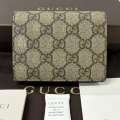 新品同様‼️ グッチ　GUCCI 財布　折り財布　GGスプリーム　コンパクトのサムネイル