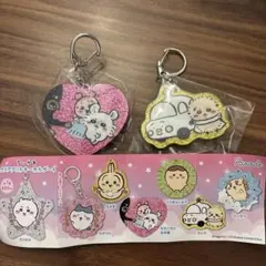 ちいかわ ラメアクリルキーホルダー4 モモンガ　古本屋　ラッコ　うさぎ　ハチワレ