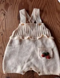 【値下げ】futafuta ニットロンパース 80サイズ