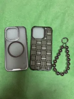iPhone 15proケース 2種セット &ストラップ