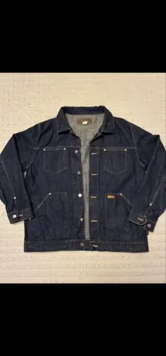 ダークデニム ボタンフロントジャケット