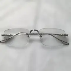 リムレス　シルバー メタルフレーム
