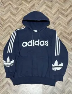 お*ず様 70s 80s adidas アディダス　パーカー　トレフォイルロゴ