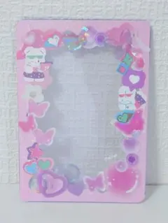 ⑬デコトレカケース　硬質ケース　シールデコ　B8  ピンク　韓国