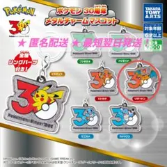 ポケモン 30周年 メタルチャームマスコット リザードン ガチャガチャ