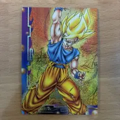 ドラゴンボール　エンスカイ　孫悟空　プリズム　ホログラム　レア　カード　SP 希少当時物】SP No.10 孫悟空（超サイヤ人）ホログラムカード