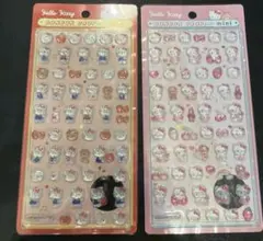 ボンボンドロップシール　サンリオミニ　ハローキティレッド　ハローキティピンク