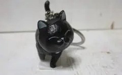 新品/猫　ネコキーホルダー　クロネコ