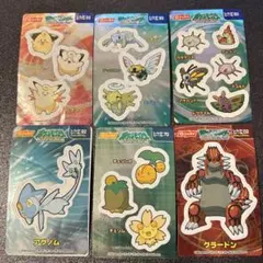 【ポケモンシール】ニッスイ しんかシール 6枚セット ジャンク品