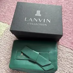 LANVIN COLLECTION 二つ折り財布 グリーン