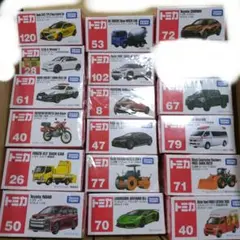 トミカ まとめ売り　セット 未開封　17台　はたらく車　車　限定　バイク