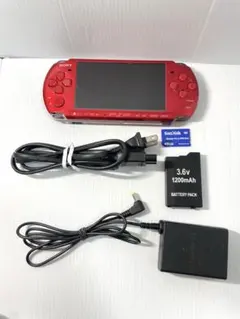 【動作品】 SONY PSP-3000 ラディアント・レッド 本体