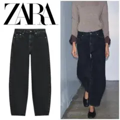 ZARA♡ ZW COLLECTION バレル ミッドライズ デニムパンツ