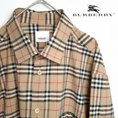 【極美品/現行タグ】BURBERRY LONDON ノバチェック 長袖シャツ L