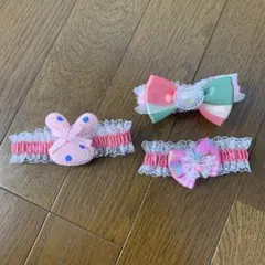 犬用リボンアクセサリー 3点セット　おまけ付き