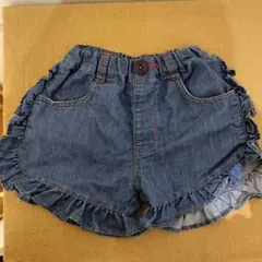 RAG MART フリル付きデニムショートパンツ 100サイズ