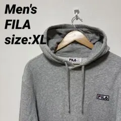 芝*猫様 【US古着】00s FILA ワンポイントロゴ パーカー プルオーバー