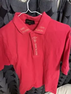 GIANNI VALENTINO 半袖ポロシャツ レッド系 M