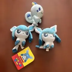 ぬいぐるみ　ポケモンドールズ　グレイシア　約10cm　チェーン付き