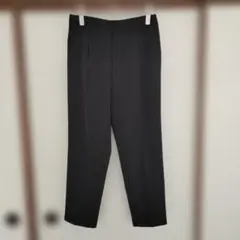 GU 黒 ストレッチ　テーパードパンツ　XL