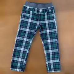 【確認用】チェック柄ロングパンツ グリーン