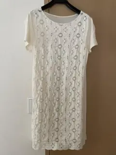お値下げしました‼️ジョルジュレッシュのレースのＴシャツワンピのサムネイル