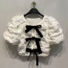 即発送】CLANE W FACE CLOUD PUFF SLEEVE TOPS - メルカリ