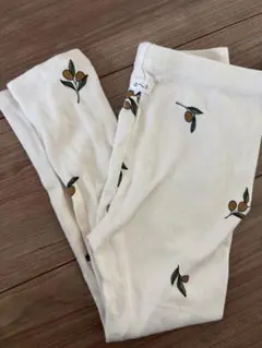 オーガニックズー　オリーブ　レギンス　美品　3-4y