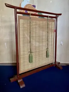 割引❣️「母」 御簾 葦簾 屏風 パーテーション 塗り縁 日本家屋 （911B）