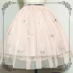 リボンチュールスカート