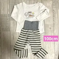 Salmon set menu 長袖 トップス パンツ セット　100cm