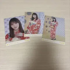 乃木坂46 生写真 与田祐希 浴衣 真夏の全国ツアー2022 3種