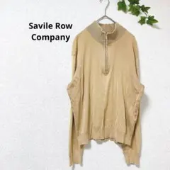 SavileRowCompany 長袖ニット　ハーフジップ　ハイネック　綿