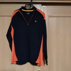 Callaway ジップアップ長袖ウェア (WARBIRD)　黒/オレンジ　L