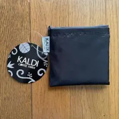 非売品 KALDI 耐荷重15 kg オリジナルエコバッグ ブラック