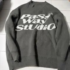 shein オーバー　ニット　S グレー