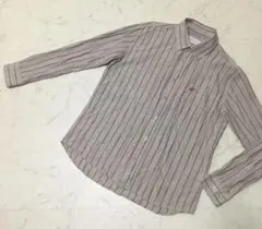 ビバリーヒルズ ポロクラブ メンズ 長袖 カッター シャツ Lサイズ ベージュ