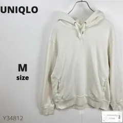 訳あり UNIQLO ユニクロ スウェットプルパーカ 長袖 万能 M