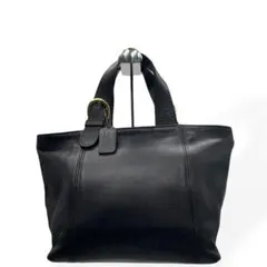 極美品　COACH オールドコーチ　ハンドバッグ　レザー　ブラック　4133のサムネイル
