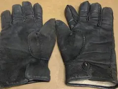 coach メンズ レザーグローブ 裏地カシミア100％